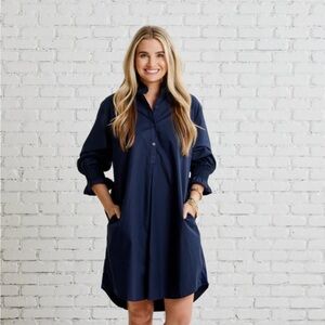 Old Navy Dark Blue Long Sleeve Top-Dress
